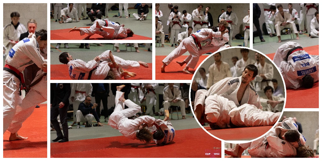 Collage van de wedstrijden van Trainer Kim op de Interclub wedstrijd