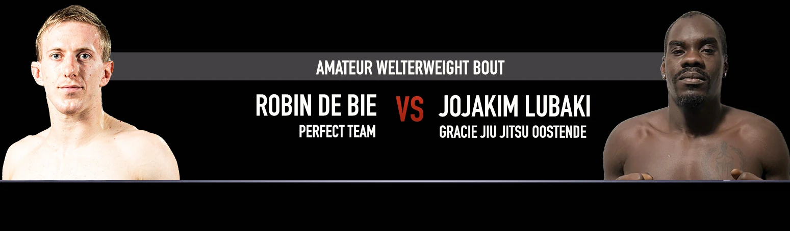 Fightcard van Robin De Bie